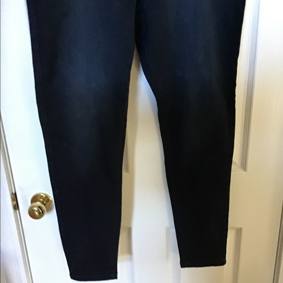 DARK BLUE STRAIGHT JEANS. STRETCHY. - Picture 4 of 4